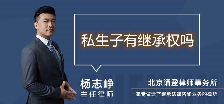 私生子有继承权吗