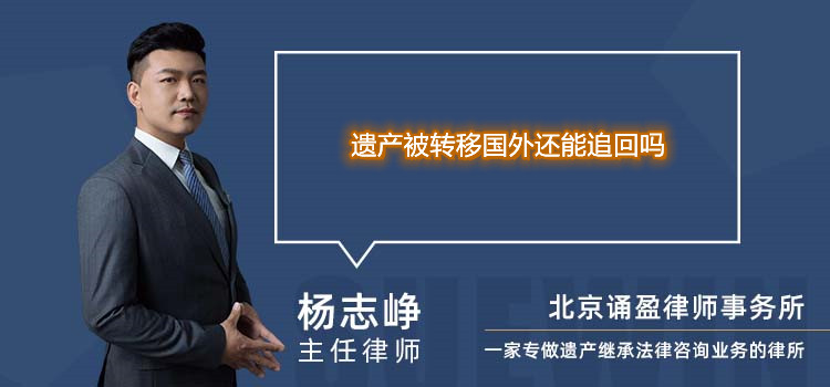 遗产被转移国外还能追回吗