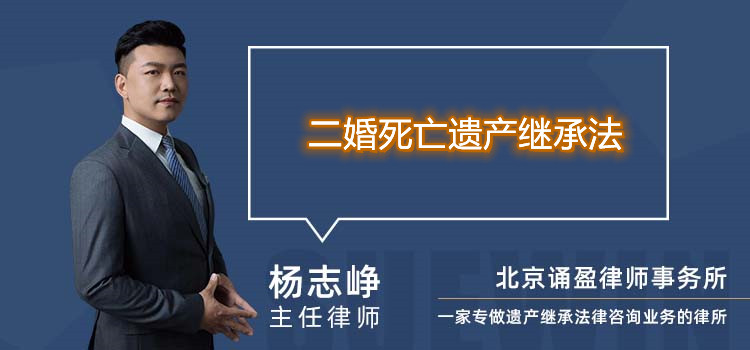 二婚死亡遗产继承法